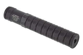 JK Armament 105 RFX Rimfire Suppressor System has a type III hardcoat anodized finish and Cerakote coating